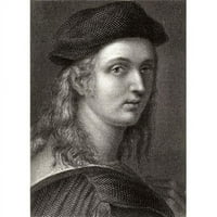Raffaello Sanzio 1483 - talijanski slikar i arhitekt 19. veka ugraviran William Finden iz slikarskog