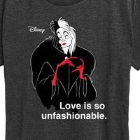 Disney Villains - Cruella de vil Ljubav nepotpuna - Ženska grafička majica kratkih rukava