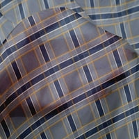 Onuone svilena tabby dusty plava tkanina madras provjeravaju DIY odjeću prekrivajući tkaninu za ispis