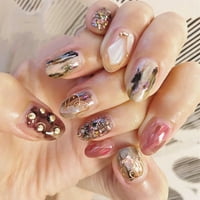 Squine za nokte Nepravilne školjke Prekrasna manikura Decor Beauty Nail Art Decal za žene
