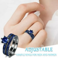 Wozhidaoke prstenovi za žene Ženski prstenovi prstiju poklon legura prsten vjenčani zirkon veličine