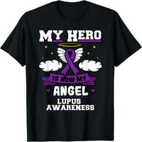 Moj heroj je sada moj anđeo lupus autoimune bolest ljubičasta poklon majica