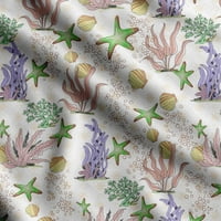 Soimoi Sea Shell tiskana, odlična tkanina, dekor šivaće tkanine uz dvorište široko, ukrasna tkanina