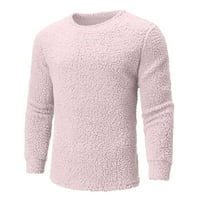 Advoicd Duge Duks Muški džemper s mekim ležeći džemperi za muškarce Klasični džemperi pulover sa rubom