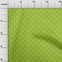 Onuone svilena tabby lagana zelena tkanina Geometrijski bendhani šiveni zanatske projekte Tkanini otisci