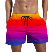 Muška kupaćim trupovima za plažu na otvorenom, brzo suho retro meko oprane ploče za prakse kratke hlače