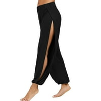 Yuehao joga hlače Žene pune boje Split High Stretch vježbanje trčanja joge hlače za slobodno vrijeme