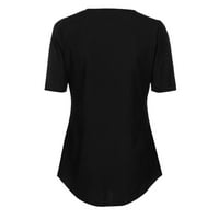 Wozhidaoke T majice za žene labave ležerne košulje sa zatvaračem TOWS TEE BLOUSE majica V Ladies Top