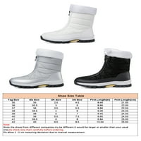 Rotosw dame topli čizme Fur Fur Winter Boot Mid Calf čizme za snijeg otporne na plišane plišane obloge