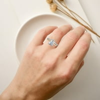 Xinqinghao Žensko Srce Gold, Srebrni prsten Bijeli rinestone vjenčani nakit za prstenje veličine 5-11Wom