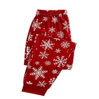 Porodica Peyakidsaa Uklapanje božićne pidžame setovi ELK tisak vrhova sa pantalonama za snježne pantalone Xmas Sleep