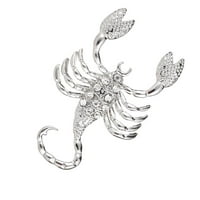 Crystal Scorpion životinjski uzorak kostim Brooch Cosplay rever pin