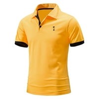 Muškarci Proljeće Ljetni sportovi Najbolje košulje Wicking Pamuk Lapel Majica kratkih rukava Modna košulja