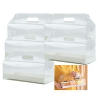 Esafio Clear Plastične torte kutije za pekara BO Prozirna kolač za torte Pakovanje BO Cupcake nosač
