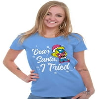 Smurfette Draga Santa Božićna ženska majica Dame Tee Brisco Brends X
