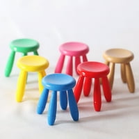 Xyer simulacija mala stolica minimalistički dobar zanatki plastični mini šareni crtani mali okrugli