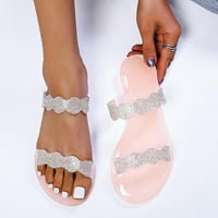 Zpanxa papuče za žene rhinestone sandale papuče plaža Jelly cipele Flip flops za žene ružičaste 40