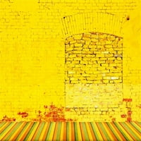 Hellodecor 7x5ft Fotografija pozadina vintage žuta zidna zida ruralna rustikalna kuća zidni obloge boja
