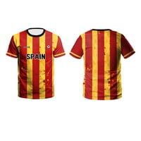 Wekity World Cup Soccer Soccer Soccey Muška košulja Španija, XL