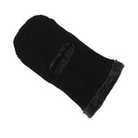 Hladna zaštita pletene kašike, integrirani topli zimski sportski šešir vjetrov za sport za sport crno,