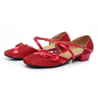 Crocowalk Kids Latinska cipela Tango Plesne cipele Ballroom Mary Jane Sandale Djevojke Dance Comfort
