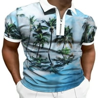 Prednjeg swalk muns classic fit Tree Ispis bluza Ljeto 3D digitalni tisak Atletska majica kratki rukav