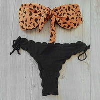 Žene Leopard bikini kupaći kostimi s kupaćim kostimima dva bikinija