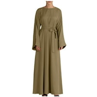 Stalna molitvena haljina za žene muslimanske ženske šifon kaftane abaya haljina muslimanske dugih rukava