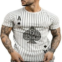 Voguele muns Ljetni vrhovi prugasta majica CREW CACT T majica Radna bluza Prozračna osnovna tee poker