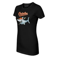 Ženska malena black Baltimore Orioles majica s morskim psima
