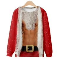 Levmjia Muške košulje s dugim rukavima Prodaja Muška modna casual božićni pulover Duks 3D tisak Duks