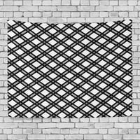 Popcreation crno-bijeli plairani ukras za ukrašavanje doma zidne tapiserije