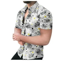 Muška košulja Muška proljeća i ljeto tiskana Torp Majica Casual Revel Velike veličine Top košulja Plaža