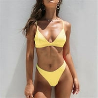 Ženski kupaći kupaći kostimi dva bikinija čvrsta podstavljena push up kupaći kostimi kupaći kostimi