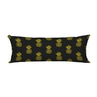Ljetni zlatni ananas crni voćni jastuk za tijelo pokriva jastuk za mlijeko za zaštitu jastučnice