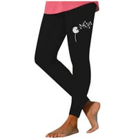 Noganje vježbanja za žene Ljeto s visokim strukom tiskane puter mekane hlače Jogger trčanje planinarenje