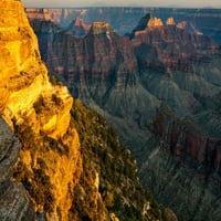 Pogled sa svijetle anđeoske tačke na sjeveru Nacionalnog parka Grand Canyon, Arizona, USA Poster Print by Chuck Haney # US03CHA0257