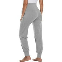 Odieerbi Ženske materinske hlače Hlače trudnoća Yoga Sportska odjeća Duge hlače Solidne pantalone u