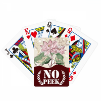Lotus cvjetni lotus korijenski vodeni vodeni paek poker igračka karta privatna igra