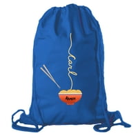 Ruksak Ramen Noodle Personalizirano vrećica za crtanje pamučne platnene ranac za cinch