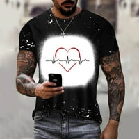 Nova modna casual muški kratki rukav T - majica za Valentinovo Sport T - majica s dugim rukavima kratkih rukava okruglih vrata i majica