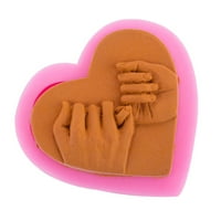 Jednostavan za čist srčani kalup - jednostavno demantiranje - otporan na toplinu - ne-štap - silikon ljubavni oblik kuka za prste - ručno rađeni sapuni - slastičarnica