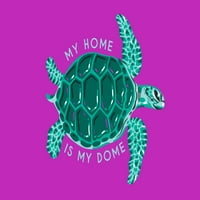 Zbirka bujnog okruženja, morska kornjača, moj dom je moja kupola, kontura