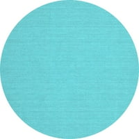Ahgly Company u zatvorenom okruglom čvrstim svijetlim plavim modernim prostirkama područja, 8 'runda