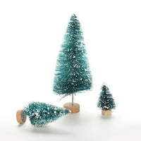 Farfi božićni zimski stablo mini cedra ukrasi Party Lulls House Minijaturni dekor
