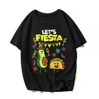 Žene Muškarci Fiesta Taco Avocado Cinco de Mayo Guitar Majica Casual Mexico Grafičke košulje Kratki