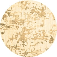Ahgly Company u zatvorenom okruglom krute smeđe Moderne prostirke, 5 'kruga