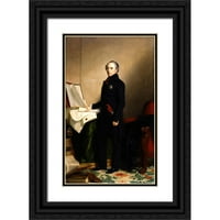 George Peter Alexander Healy Crna Ornate uokvirena Double Matted Museum Art Print Naslijed: Francois