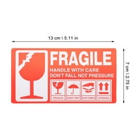 Roll Fragile naljepnice Naljepnice za upozorenje Pakiranje naljepnica za naljepnice