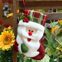 3D lutka Dekor Božićne čarape Candy Socks Holder HOLDER Torba sa visećim petlji Xmas Tree Kamin Porodični Božićni ukras za odmor Dekor zabave